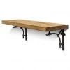 Funky Chunky Furniture All Wooden Shelving Tanfield Solid Wood Shelf & Brackets - 9x1.5 Smooth Shelf (22cmx3.5cm)