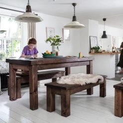 Funky Chunky Furniture Brown Sheepskin Rug