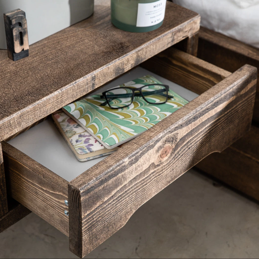 Funky Chunky Furniture Wansbeck Floating Bedside Table Bedroom 5 Funky Chunky Furniture Wansbeck Floating Bedside Table Bedroom