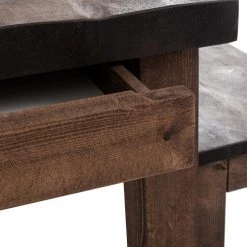 Funky Chunky Furniture Wansbeck Dining Table With Drawer