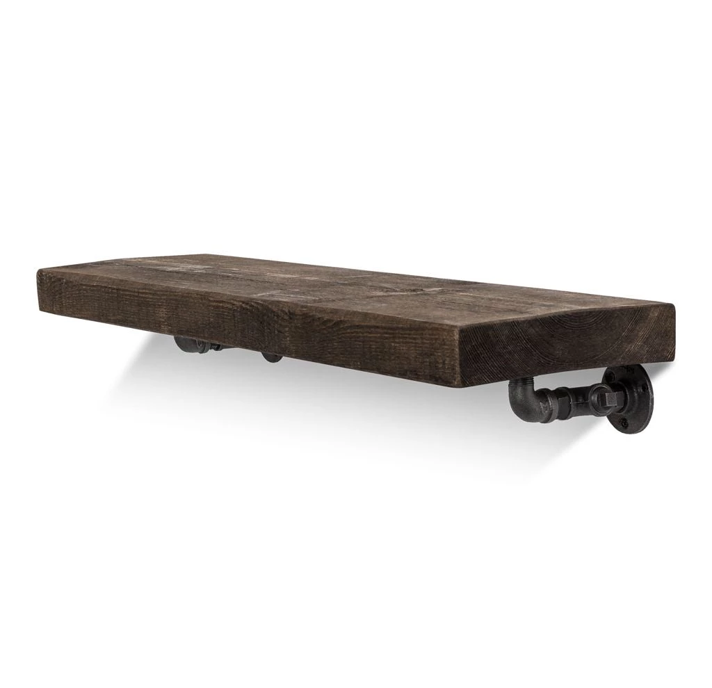 Funky Chunky Furniture Wingate Solid Wood Shelf & Brackets - 9x2 Rustic Shelf (22.5cmx5cm) 3 Funky Chunky Furniture Wingate Solid Wood Shelf & Brackets - 9x2 Rustic Shelf (22.5cmx5cm)