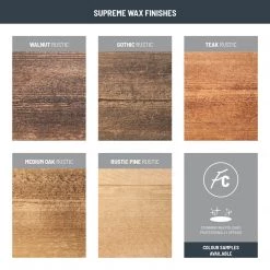 Funky Chunky Furniture Wingate Solid Wood Shelf & Brackets - 9x2 Rustic Shelf (22.5cmx5cm)