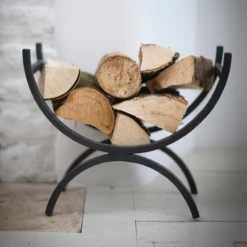 Funky Chunky Furniture Wrought Iron Log Holder Accessories