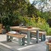 Funky Chunky Furniture Wylam Outdoor Dining Table And Benches 2 Funky Chunky Furniture Wylam Outdoor Dining Table And Benches