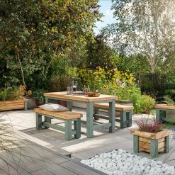 Funky Chunky Furniture Wylam Outdoor Dining Table And Benches