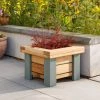 Funky Chunky Furniture Wylam Solid Oak Planter Outdoor