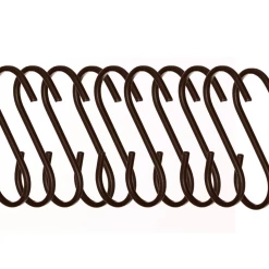 Funky Chunky Furniture Black Metal Hanging Hooks - Set Of 10 Accessories