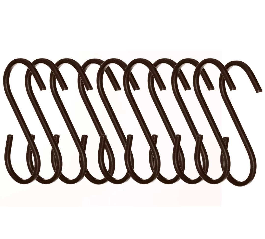 Funky Chunky Furniture Black Metal Hanging Hooks - Set Of 10 Accessories 3 Funky Chunky Furniture Black Metal Hanging Hooks - Set Of 10 Accessories