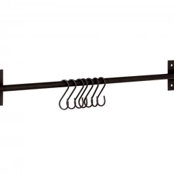 Funky Chunky Furniture Black Metal Hanging Hooks - Set Of 10 Accessories