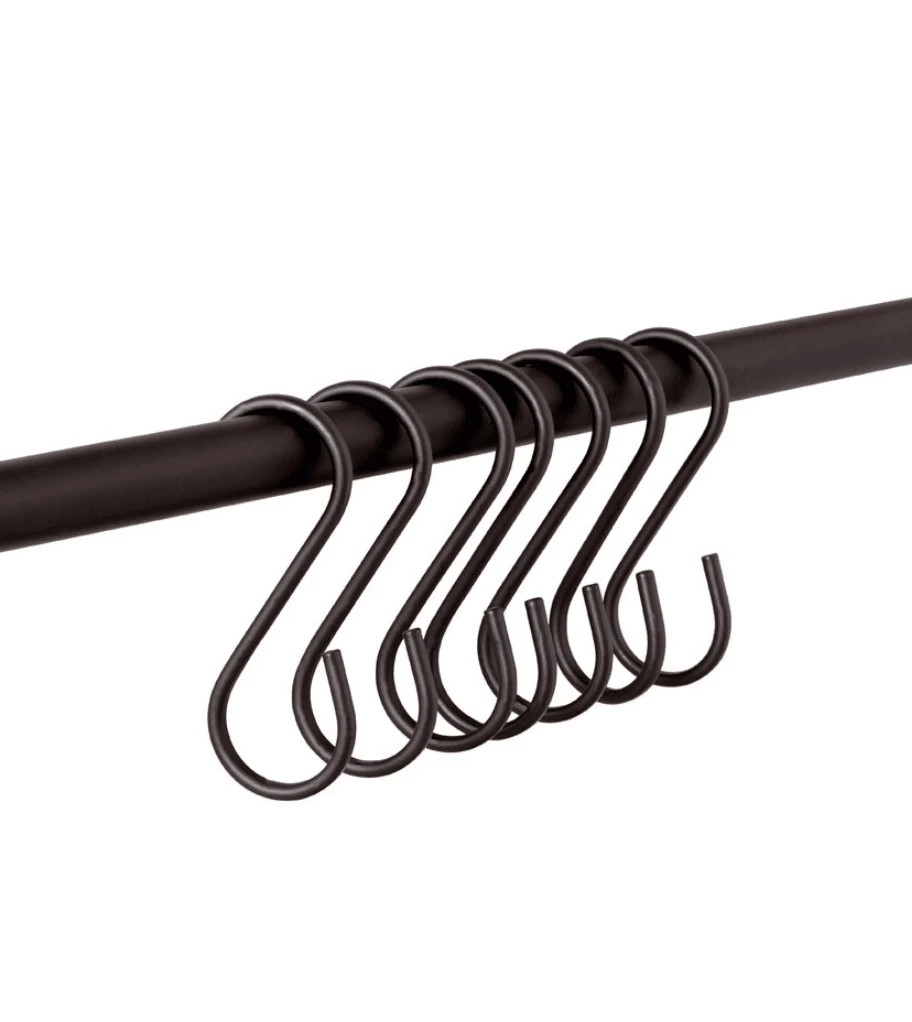 Funky Chunky Furniture Black Metal Hanging Hooks - Set Of 10 Accessories 5 Funky Chunky Furniture Black Metal Hanging Hooks - Set Of 10 Accessories