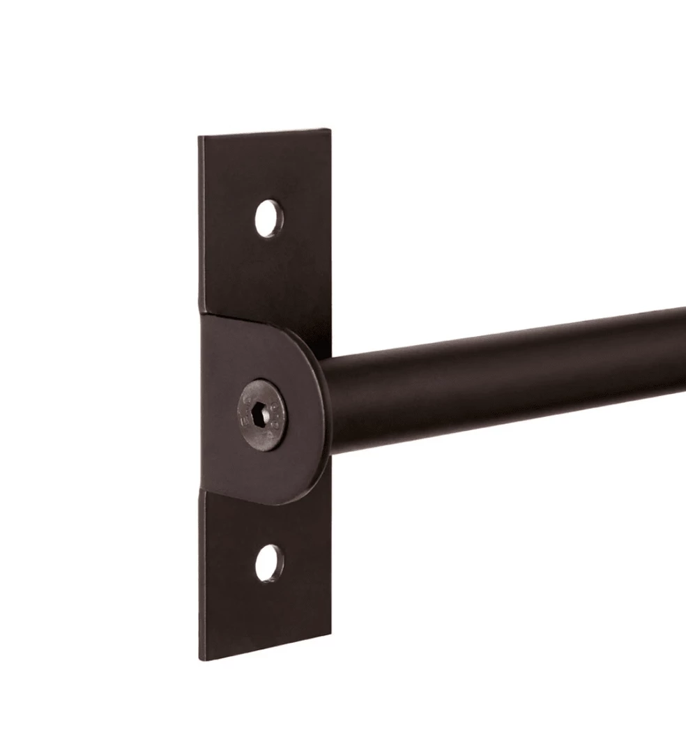 Funky Chunky Furniture Black Metal Hanging Rail 4 Funky Chunky Furniture Black Metal Hanging Rail