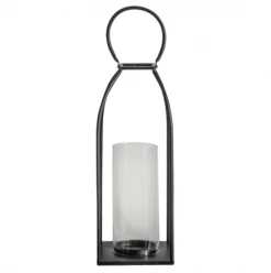Funky Chunky Furniture Black Metal Lantern - Large Outdoor