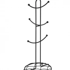 Funky Chunky Furniture Black Metal Mug Tree