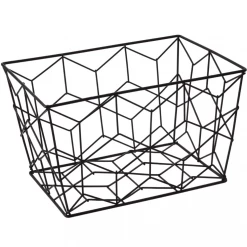 Funky Chunky Furniture Black Metal Storage Basket