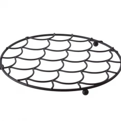 Funky Chunky Furniture Black Metal Trivet