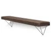 Funky Chunky Furniture All Wooden Shelving Bowes Solid Wood Shelf & Black Metal Brackets - 6x1.5 Rustic Shelf (15cmx4cm)