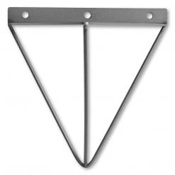 Funky Chunky Furniture Bowes Solid Wood Shelf & Raw Steel Brackets - 6x1.5 Rustic Shelf (15cmx4cm)