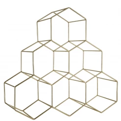 Funky Chunky Furniture Brass Metal Wine Rack Wine Racks