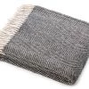 Funky Chunky Furniture Outdoor Charcoal Grey Wool Throw