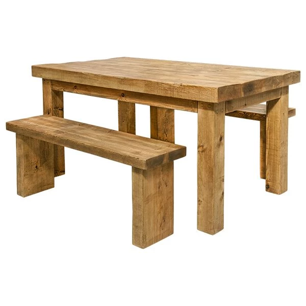 Funky Chunky Furniture Chopwell Dining Table And Benches Dining Table Sets 4 Funky Chunky Furniture Chopwell Dining Table And Benches Dining Table Sets