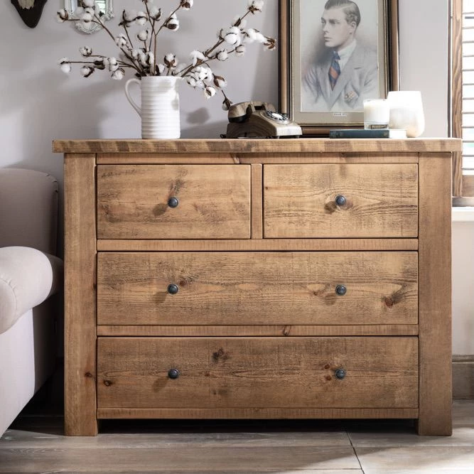 Funky Chunky Furniture Coleridge 4 Drawer Chest Of Drawers 3 Funky Chunky Furniture Coleridge 4 Drawer Chest Of Drawers