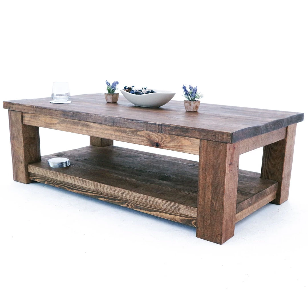 Funky Chunky Furniture Coleridge Coffee Table With Shelf Living Room 4 Funky Chunky Furniture Coleridge Coffee Table With Shelf Living Room