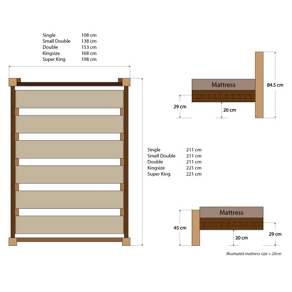 Funky Chunky Furniture Coleridge Headboard Bed Frame 11 Funky Chunky Furniture Coleridge Headboard Bed Frame