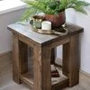 Funky Chunky Furniture Coleridge Side Table With Shelf 2 Funky Chunky Furniture Coleridge Side Table With Shelf