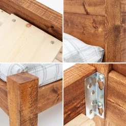 Funky Chunky Furniture Coleridge Tall Headboard Bed Frame Bedroom