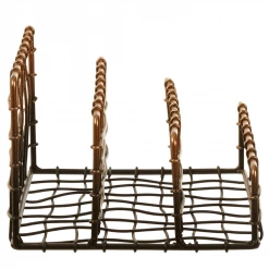 Funky Chunky Furniture Copper And Black Metal Letter Rack