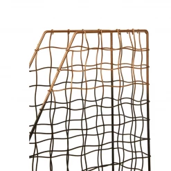 Funky Chunky Furniture Copper And Black Metal Magazine Holder Living Room