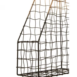 Funky Chunky Furniture Copper And Black Metal Magazine Holder Living Room