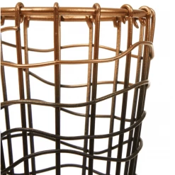 Funky Chunky Furniture Copper And Black Metal Storage Pot Living Room