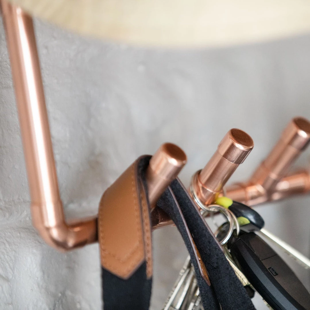 Funky Chunky Furniture Coats Hooks & Hall Storage Copper Coat Rack With Shelf 5 Funky Chunky Furniture Coats Hooks & Hall Storage Copper Coat Rack With Shelf