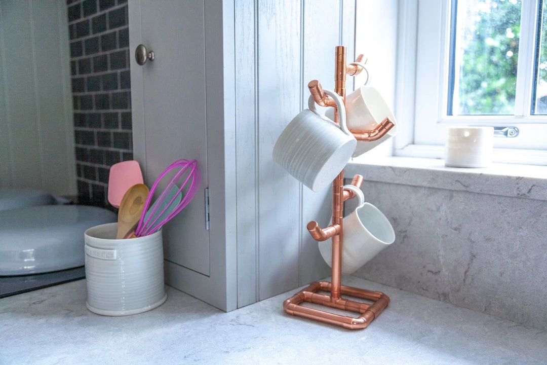 Funky Chunky Furniture Copper Mug Holder Accessories 4 Funky Chunky Furniture Copper Mug Holder Accessories