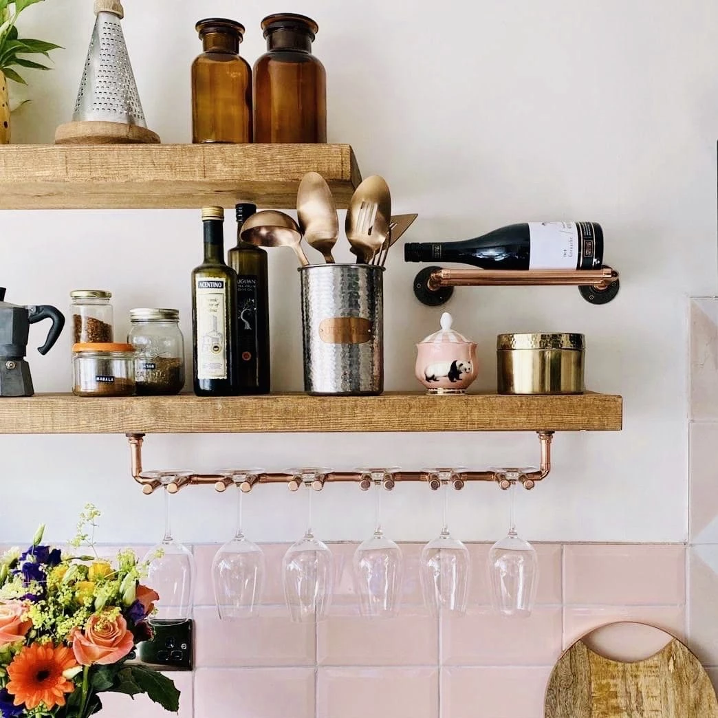 Funky Chunky Furniture Copper Wine Bottle Holder Accessories 3 Funky Chunky Furniture Copper Wine Bottle Holder Accessories