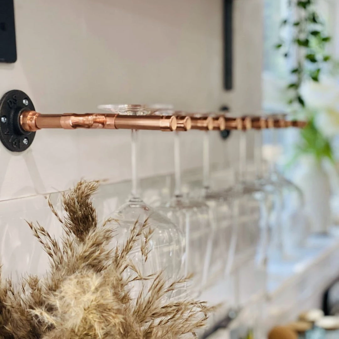 Funky Chunky Furniture Accessories Copper Wine Glass Holder 3 Funky Chunky Furniture Accessories Copper Wine Glass Holder