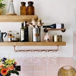 Funky Chunky Furniture Accessories Copper Wine Glass Holder 9 Funky Chunky Furniture Accessories Copper Wine Glass Holder