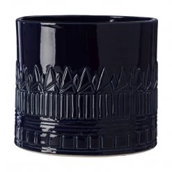 Funky Chunky Furniture Dark Blue Ceramic Planter Accessories