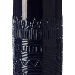 Funky Chunky Furniture Accessories Dark Blue Ceramic Vase
