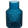 Funky Chunky Furniture Dark Blue Patterned Glass Vase Accessories 1 Funky Chunky Furniture Dark Blue Patterned Glass Vase Accessories