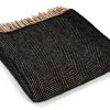 Funky Chunky Furniture Dark Grey Wool Throw Outdoor