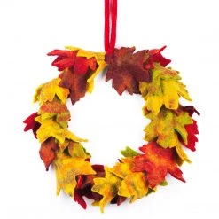 Funky Chunky Furniture Felt Autumn Wreath
