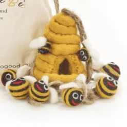 Funky Chunky Furniture Felted Wool Bumblebee Garland Accessories