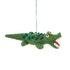 Funky Chunky Furniture Felted Wool Crocodile Decoration