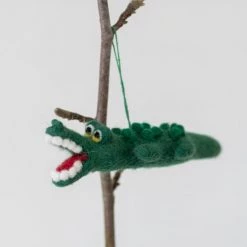 Funky Chunky Furniture Felted Wool Crocodile Decoration