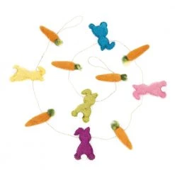 Funky Chunky Furniture Felted Wool Easter Garland Accessories