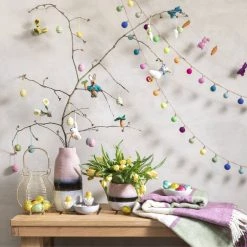 Funky Chunky Furniture Felted Wool Easter Garland Accessories