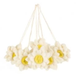 Funky Chunky Furniture Felted Wool Hanging Daisies