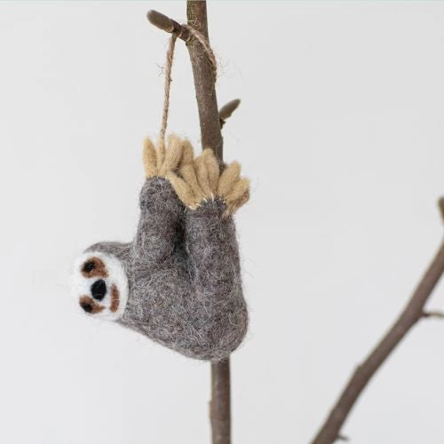 Funky Chunky Furniture Felted Wool Sloth Decoration Accessories 4 Funky Chunky Furniture Felted Wool Sloth Decoration Accessories